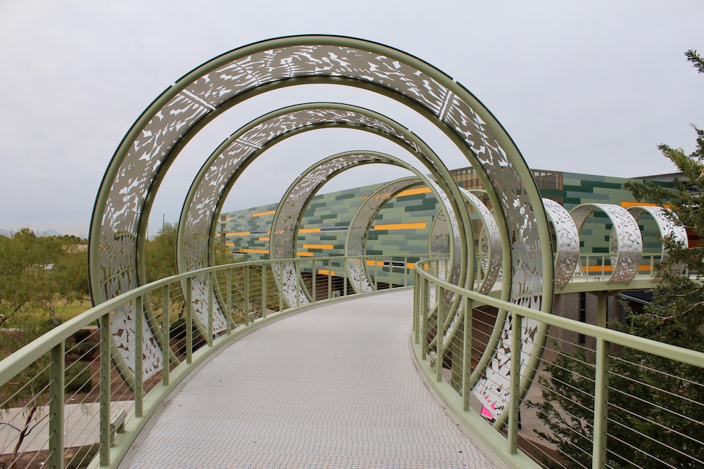 Architectural arches at Chandler-Gilbert Community College